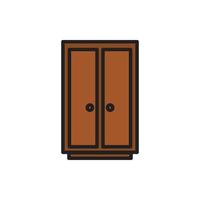 cupboard wardrobe for website graphic resource, presentation, symbol vector