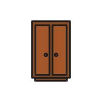 cupboard wardrobe for website graphic resource, presentation, symbol vector