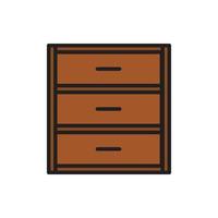 cupboard wardrobe for website graphic resource, presentation, symbol vector