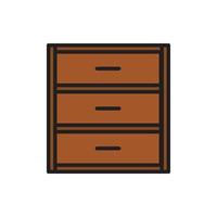 cupboard wardrobe for website graphic resource, presentation, symbol vector