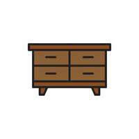 cupboard wardrobe for website graphic resource, presentation, symbol vector