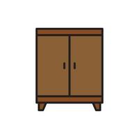 cupboard wardrobe for website graphic resource, presentation, symbol vector