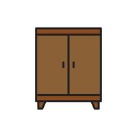 cupboard wardrobe for website graphic resource, presentation, symbol vector