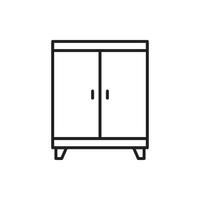 cupboard wardrobe for website graphic resource, presentation, symbol vector