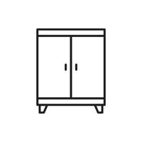 cupboard wardrobe for website graphic resource, presentation, symbol vector