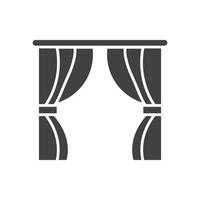 curtain for website graphic resource, presentation, symbol vector