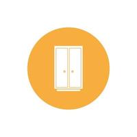 cupboard wardrobe for website graphic resource, presentation, symbol vector