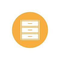 cupboard wardrobe for website graphic resource, presentation, symbol vector