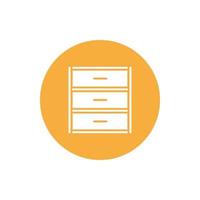 cupboard wardrobe for website graphic resource, presentation, symbol vector