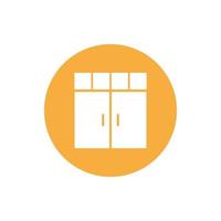 cupboard wardrobe for website graphic resource, presentation, symbol vector