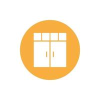 cupboard wardrobe for website graphic resource, presentation, symbol vector