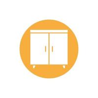 cupboard wardrobe for website graphic resource, presentation, symbol vector