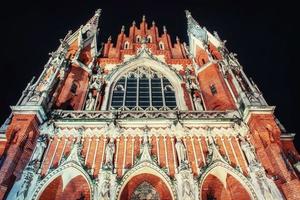 calle de la iglesia joseph en cracovia, polonia. foto