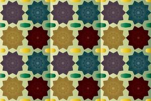 seamless fabric pattern with vintage style vector