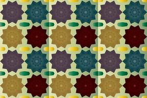 seamless fabric pattern with vintage style vector