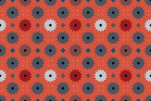 seamless fabric pattern with vintage style vector