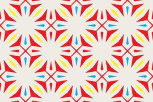 seamless fabric pattern with vintage style vector