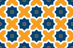 seamless fabric pattern with vintage style vector