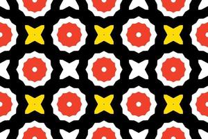 seamless fabric pattern with vintage style vector