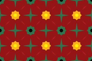 seamless fabric pattern with vintage style vector