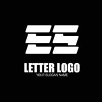 Simple Modern ES SE Monogram Logo vector