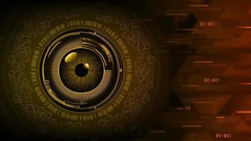 eye cyber circuit future technology concept background vector