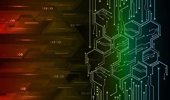 cyber circuit future technology concept background vector