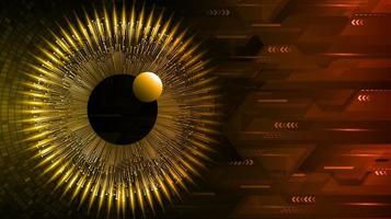 eye cyber circuit future technology concept background vector