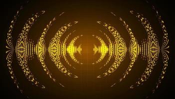 Sound waves oscillating dark light vector