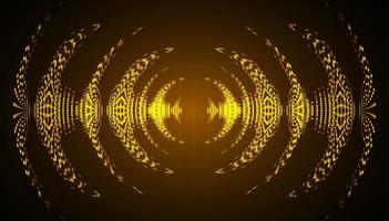 Sound waves oscillating dark light vector