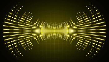 Sound waves oscillating dark light vector