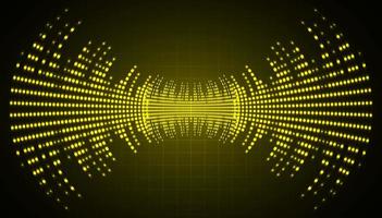 Sound waves oscillating dark light vector