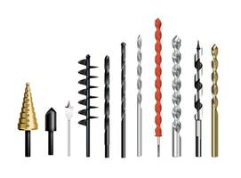 Drilling Twist Bits Set vector