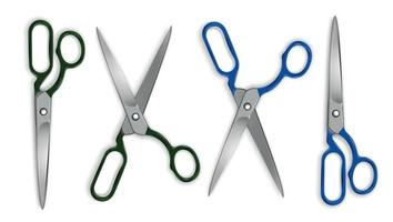 Realistic Scissors Set vector