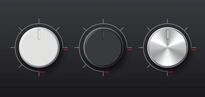 Adjustment Dial Set vector