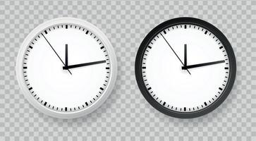 Realistic Office Clock Set vector