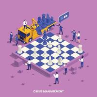 Crisis Management Concept vector