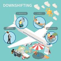 Downshifting Isometric Composition vector