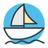 Trendy Yacht Concepts vector