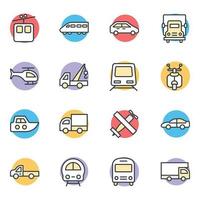 Trendy Train Concepts vector