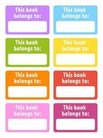 Book Label Vector Art, Icons, and Graphics for Free Download
