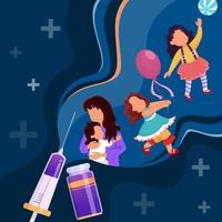 World Immunization Week vector