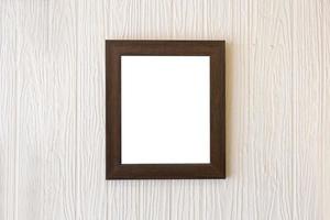 Blank photo frames on the wall for your design