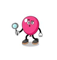 Mascot of balloon searching vector