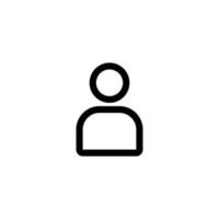 este es el icono para el perfil o usuario vector