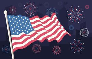 USA Independence Day 4th of July Background vector