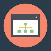 Trendy Sitemap Concepts vector