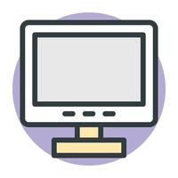 Trendy Monitor Concepts vector