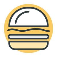 conceptos de hamburguesa de moda vector