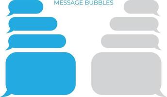 Message bubbles icons. Design for chat. Vector message tablog. Vectone graphics on a white background in a flat style for web sites and advertising big boards